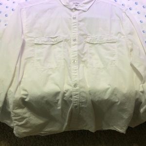 White Calvin Klein button down